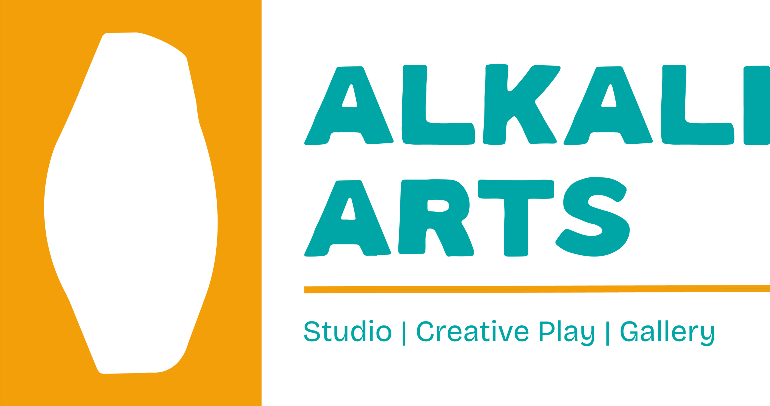 Alkali Arts - White and Color Logo